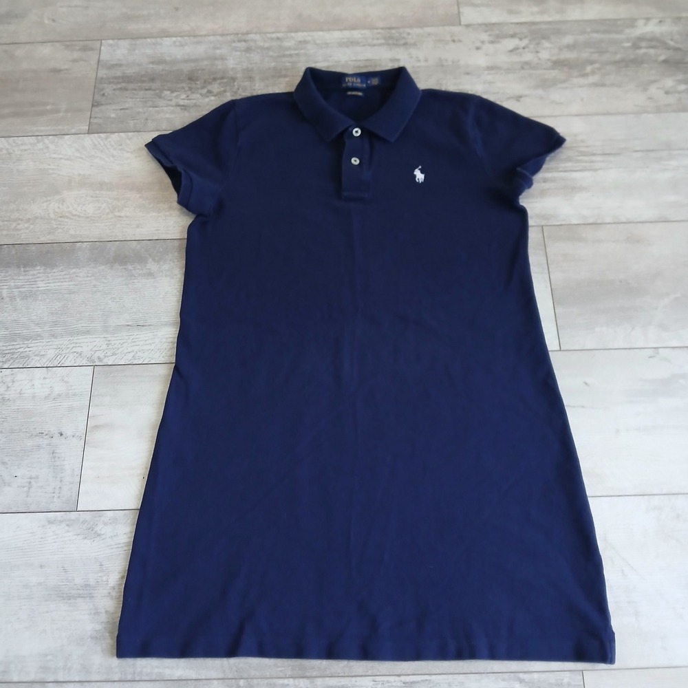 Ralph Lauren Navy Polo Mini Dress with White Pony